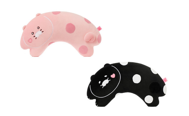 Black Chun Honey Sleep Pillow Black & Pink Choonsik Kakao Friends Cushion Doll