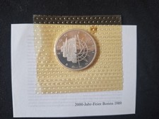 Silver Commemorative Coin ,Germany,10 DM, 2000 Jahre Bonn , 1989 , D