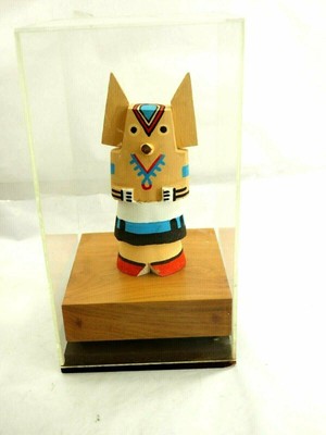Vintage Hopi geschnitzt Cottonwood Route 66 Kachina Duwyenie Hubell oder Söhne