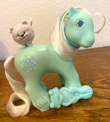 Vintage My Little Pony ICE CRYSTAL MOUNTAIN BOY G1 w/ BABY ICY - TLC Refurbished