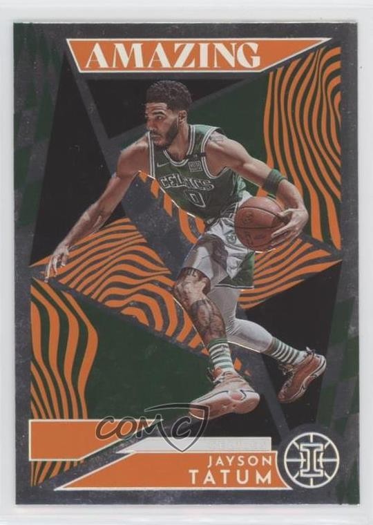 2021-22 Panini Illusions Amazing Orange Jayson Tatum #9 0t5