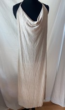 ASOS DESIGN Womens Dress Tan-Beige Size 10 Halter Cowl Neck 