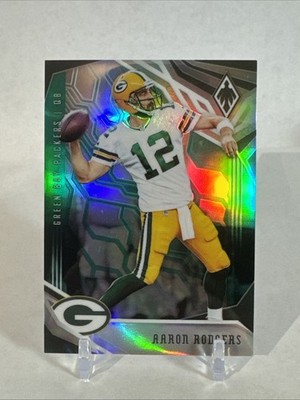 2018 Panini Phoenix Aaron Rodgers #35 Green Parallel /25 Green Bay Packers