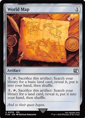 World Map 270 Final Fantasy Magic the Gathering