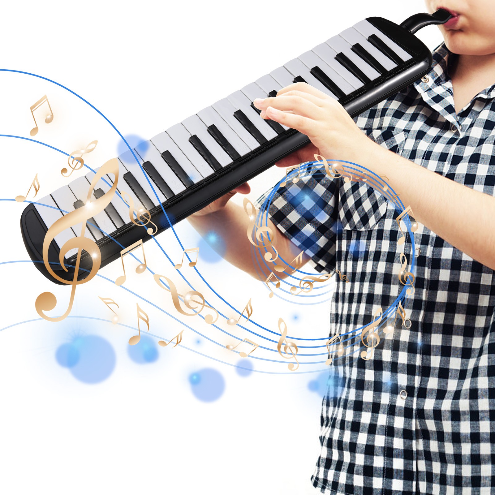 Melodica JZUV 37 tasti con 2 soffi morbidi foto 4