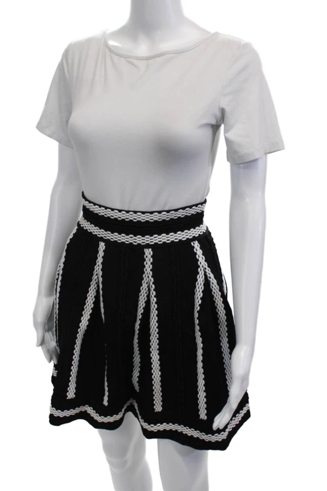 Minifalda Maje para mujer línea A negra talla 2 Foto 2 de 4