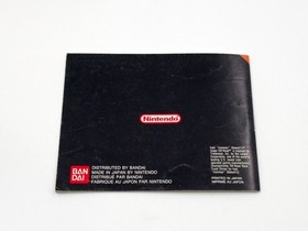 Super Off Road Nintendo NES Cuaderno de instrucciones Nota FAH