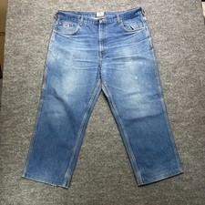 Tyndale Flame Resistant Jeans Men's Blue Denim Classic Zip Fly USA Made - 41X28
