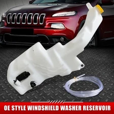 FOR 14-16 JEEP COMPASS WINDSHIELD WASHER FLUID RESERVOIR TANK W/ LEVEL SENSOR