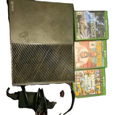 Microsoft Xbox One 500GB Black Console Model 1540 w/ Power Cord & 15 Games