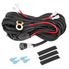12V LED Light Bar Wiring Harness Kit with Rocker Switch  Relay Fuse
