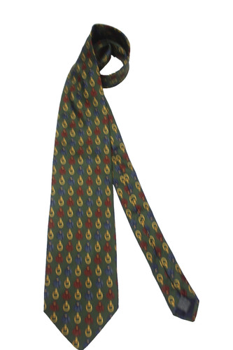 1328 ) DIANA DE SILVA MEN'S TIE 100% SILK MADE IN ITALY