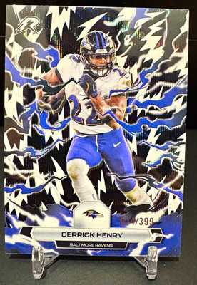 Topps 2024 Derrick Henry Baltimore Ravens #8 Blue Lightning Parallel /399