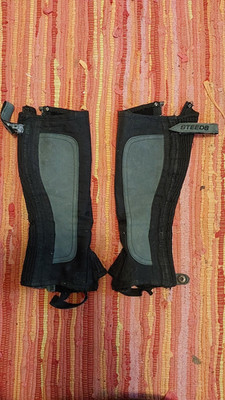 Waden Chaps schwarz, Reiten, Stitcher, L 35, W29 Kinder