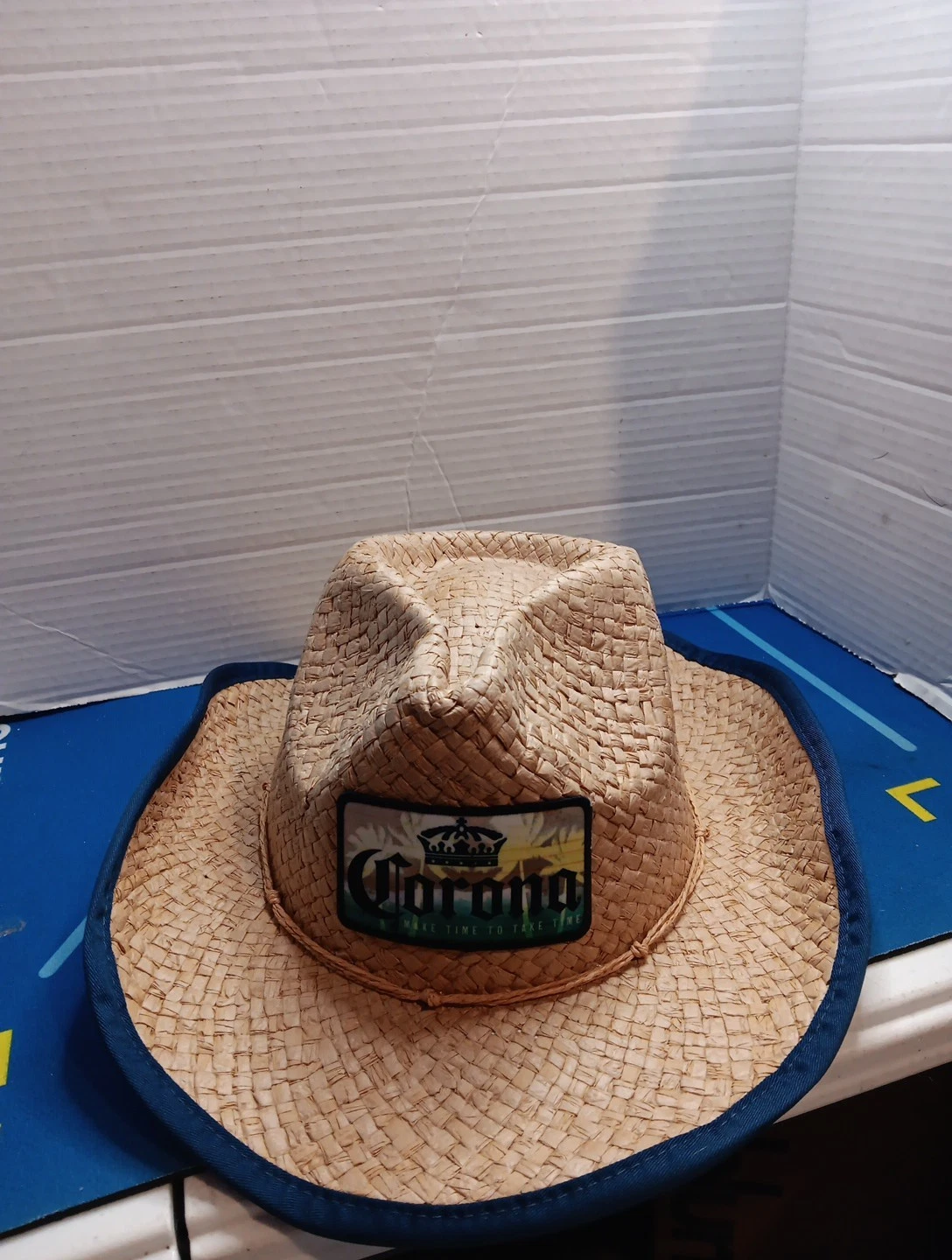 Corona Patch Straw Cowboy Sun Hat