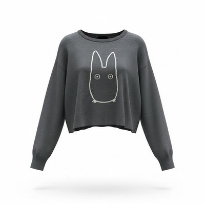 My Neighbor Totoro Studio Ghibli  Juniors Sweater Cropped XXL Hot Topic
