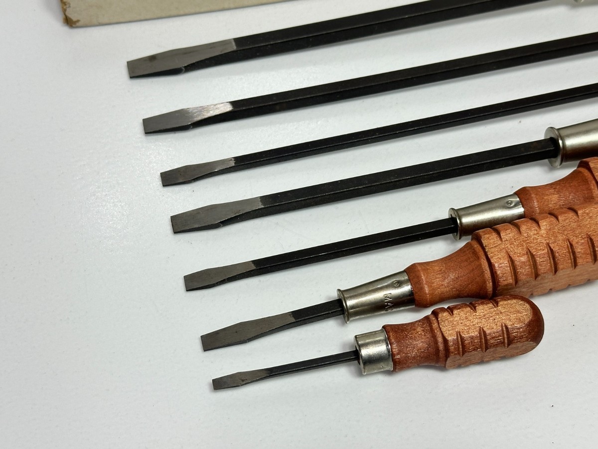 MAC Tools USA SD7 7pc Flat Slotted Tip Hardwood Handle Screwdriver
