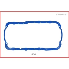 Enginetech Engine Oil Pan Gasket OF302; 1pc Molded Rubber for 86-95 Ford 302 SBF