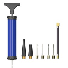 Portable Ball Pump, Air Pump with 4 Needles 2 Nozzle 1 Extension Hose