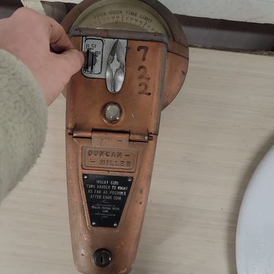 Vintage Duncan-Miller Parking Meter Head Chicago Tested Working 4