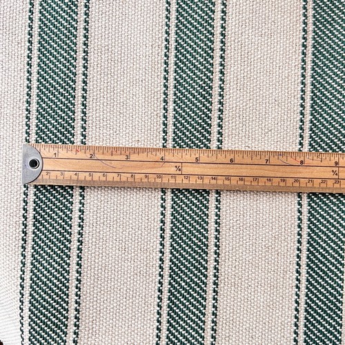 Thick TALARA Linen look wide Stripe Fabric. 290 cm wide, Price per 1/2 metre - Picture 13 of 17