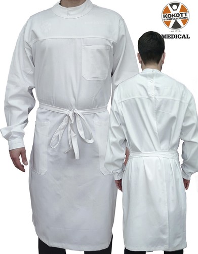 Neu OP-, Zahntechniker- & Labor-Kittel / Rückenverschluss,100% Baumwolle XXS-5XL - Bild 1 von 5