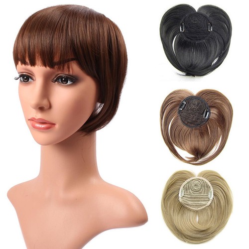 Short Topper Hair Piece Top Head Clip IN Hair Extensions Real As