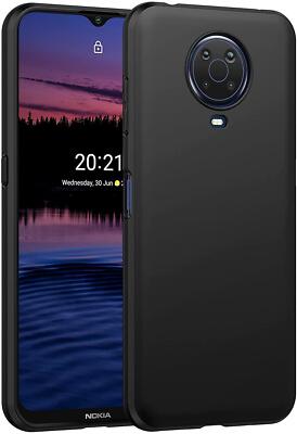 For Nokia G20 Case, Black Silicone Shockproof Gel TPU Phone Cover