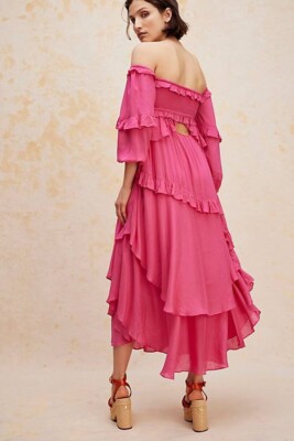 Free Pekple Spell Clementine Mermaid Maxi Dress Size M $350