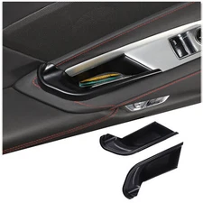 Multipurpose ABS Door Armrest Storage Box Phone Tray For Corvette C8 2020-2024