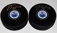 JESSE PULJUJARVI signed (EDMONTON OILERS) Souvenir autographed hockey Puck W/COA