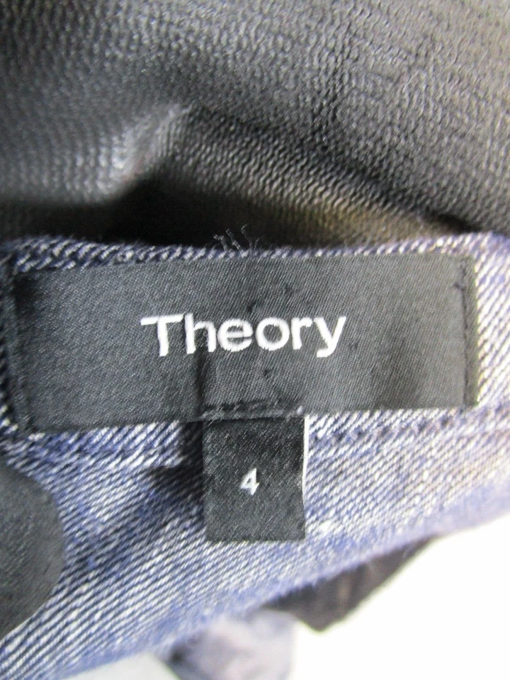 Vestido Camisa Theory para Mulheres 4 Azul Envolvente - Imagem 4 de 4