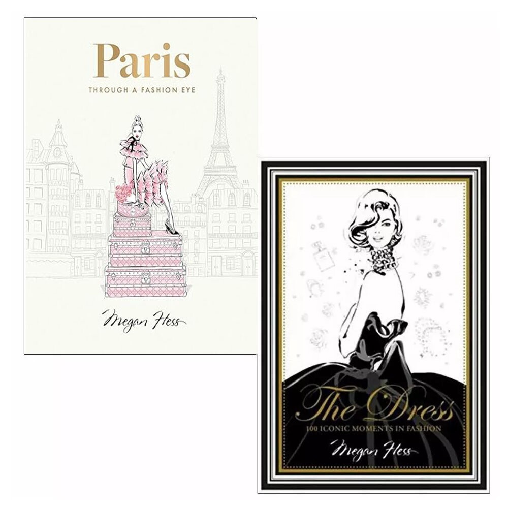 Paris Through, The Dress 2 Books Collection Set by Megan Hess Hardback NEW