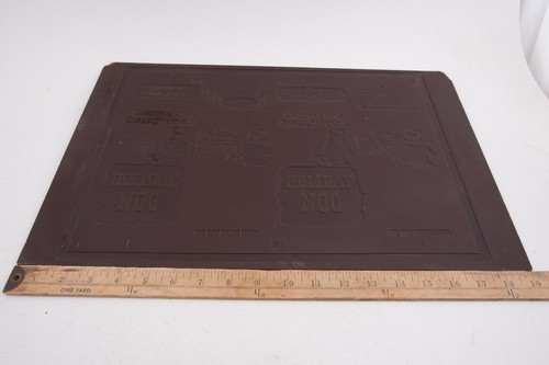 Farmer's Daughter Holiday Egg Nog Printer Engraving Board (B1R)Johnson Plates - Picture 5 of 9