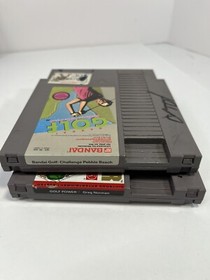NES 4 Game Golf Lot Nintendo Tournament Open Greg Norman Power Bandai Challenge 