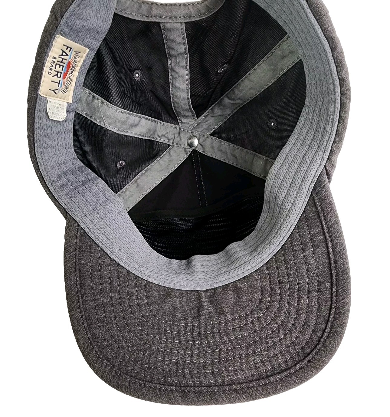 Faherty Brand Grey Polyester Blend Adjustable Bal… - image 6