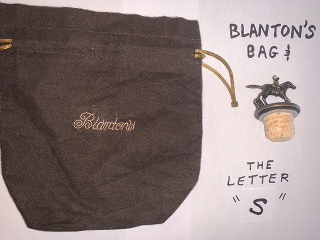Blanton s Bourbon Rare Letter S Stopper FREE Collectible Blanton s 