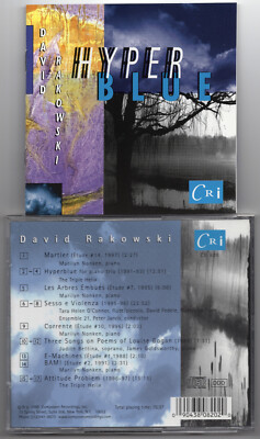 David Rakowski - Hyperblue/Piano Etudes/Attitude Problem, Marilyn Nonken, CRi CD