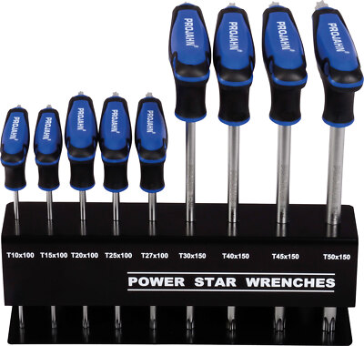 PROJAHN Schraubendreher Satz 9tlg Innen TX Torx T10-TX50 Griff ergonomisch 4180