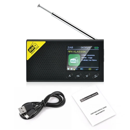 Xmas Gift DAB /DAB+ /AM /FM Digital Radio Bluetooth 5.0 Music Player 2.4inch LCD - Picture 10 of 11