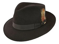 Stetson Downs Fur Felt Fedora Hat - Made in USA