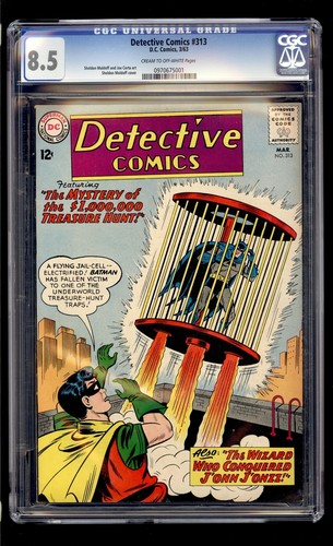 Detective Comics #313 1963 CGC 8.5 VF+ C/OW High Definition Scans**