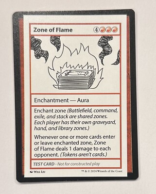 Zone of Flame Test Card #334 MB2 Mystery Booster 2 MTG | eBay