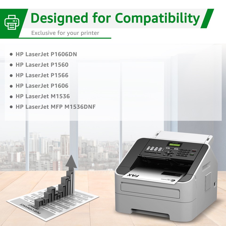 Toner Per HP LaserJet Pro P1606dn 4 Cartucce Toner Compatibili CE278A/78A Per HP LaserJet Pro P1606dn, M1536dnf E Altri - Resa 2100 Pagine Toner Compatibile Ce278a - Foto 8