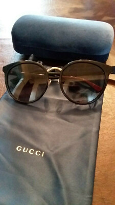 Gucci GG0405SK 56mm Oversize Aviator Sunglasses - Black/Black Grey  