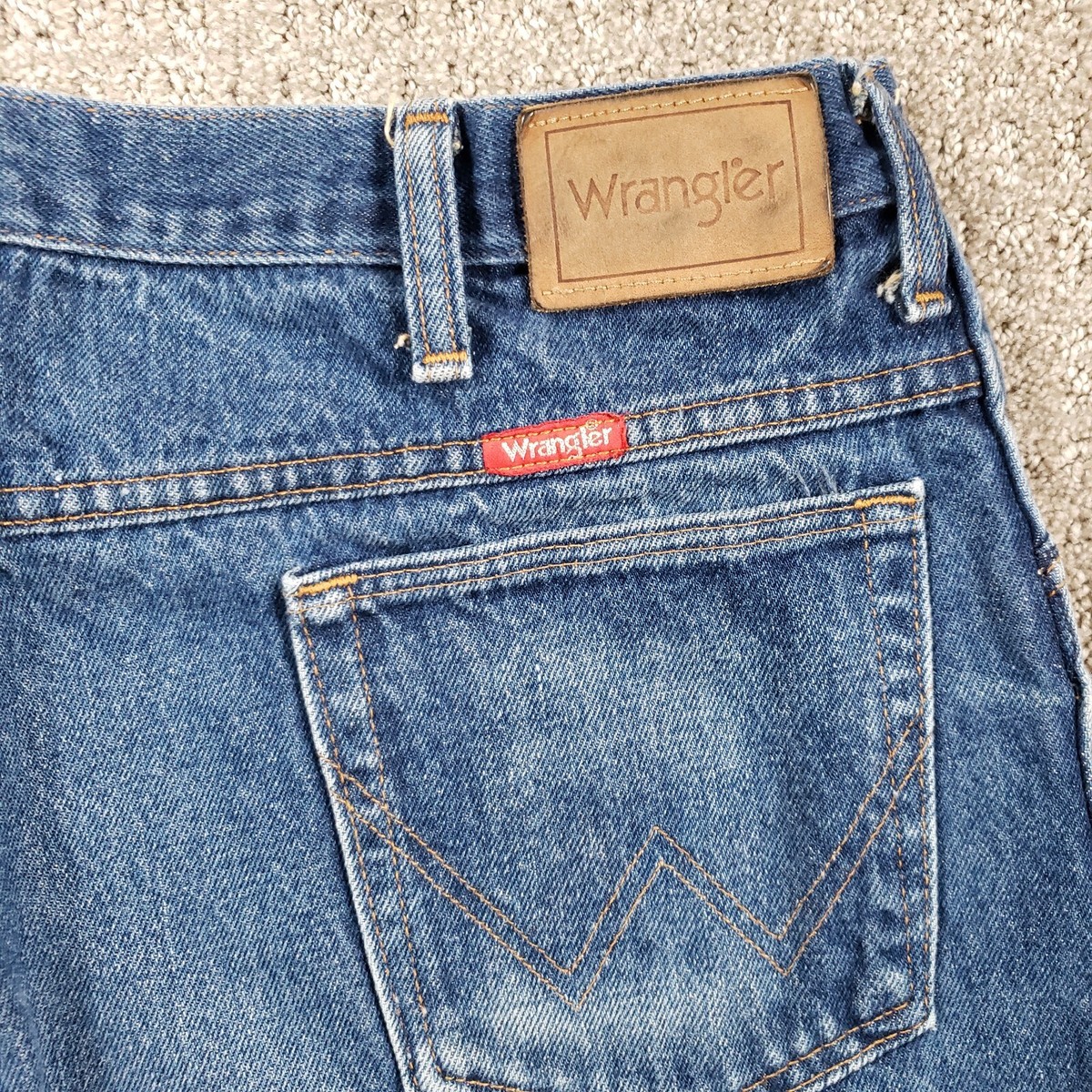 Vtg 70s WRANGLER Jeans Mens 40x30 Blue Straight Leg Made in Vtg 70s WRANGLER Jeans Mens 40x30 Blue Straight Leg Made in