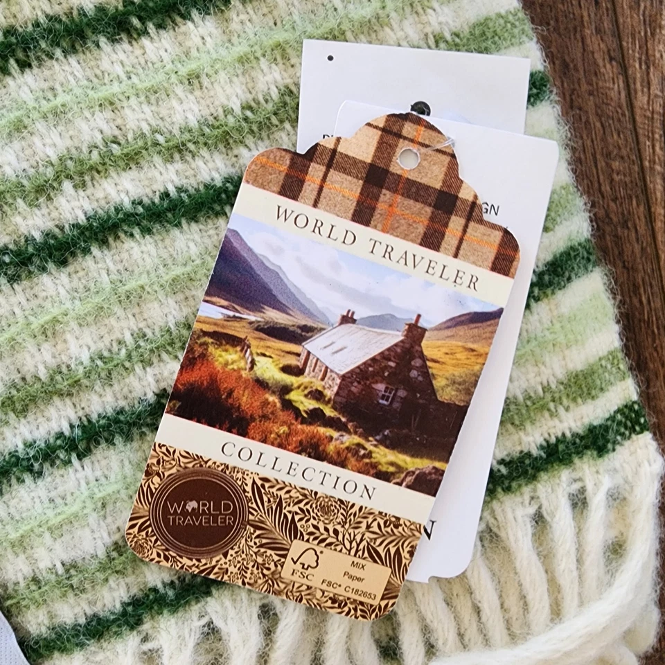 Manta Latkia Klippan Freja 100 % lana de cordero 51"x71" Foto 2 de 4