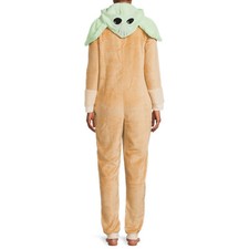 Star Wars GROGU Baby Yoda Pajamas Womens Hooded One Piece Union Suit Mandalorian