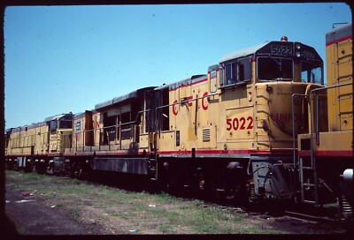 Original Rail Slide - UP Union Pacific Railroad 5022 Council Bluffs IA 6-22-1976