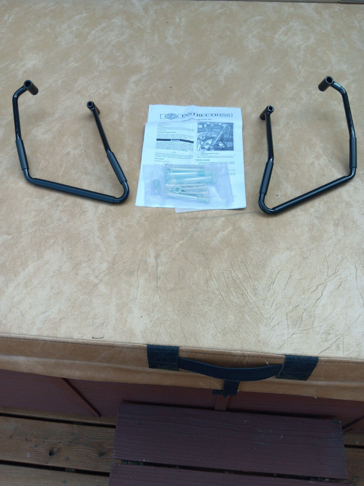 Harley Saddlebag Gloss Black Support Kit '00/22 Sportsters 90201433 eBay